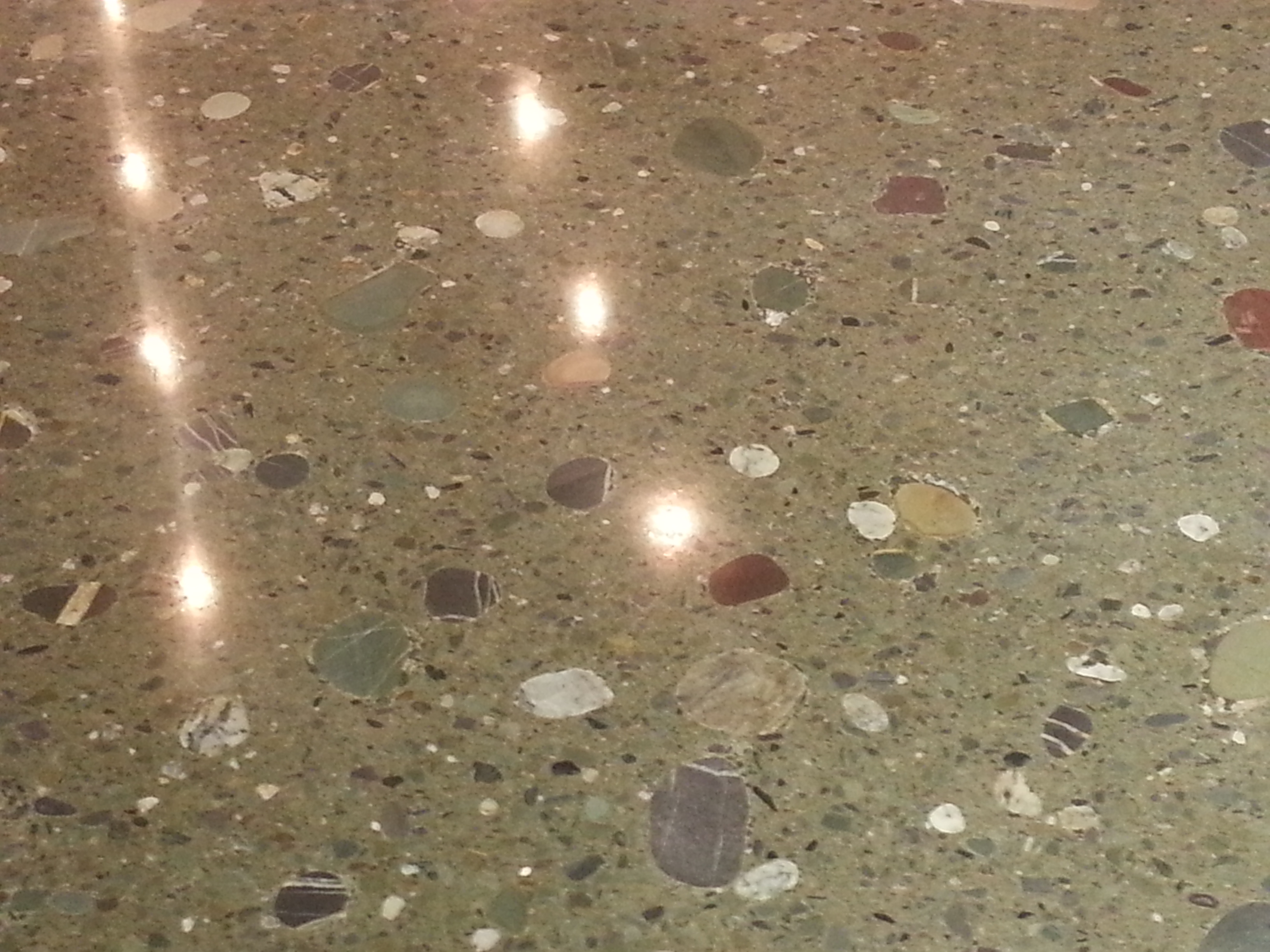 Domestic - Polished Concrete Floor (using Beach Stone)