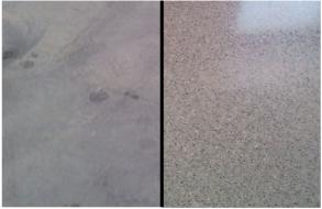 Before & after Floor repair
